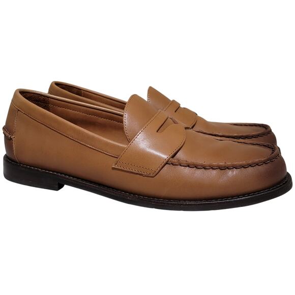 Polo Ralph Lauren Men Alston Slip On Penny Loafers Size US 10D Tan Brown Leather main image 5
